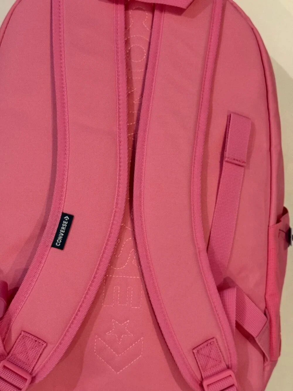 Converse 18'' Go 2 Backpack, pink, bottle holder, laptop case, keychain